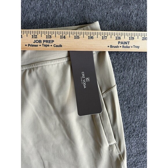 CRZ YOGA Lightweight Men’s L Quick Dry Jogger Pants Zipper Pockets Khali Barley - Picture 10 of 11